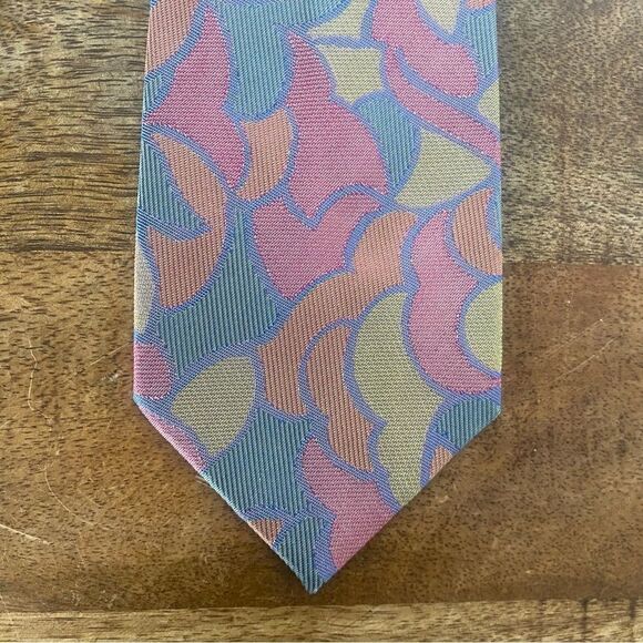 Vintage 1990’s pastel 100% hand made neck tie Lazo - Picture 2 of 4